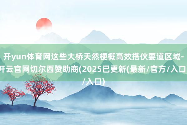 开yun体育网这些大桥天然梗概高效搭伙要道区域-开云官网切尔西赞助商(2025已更新(最新/官方/入口)
